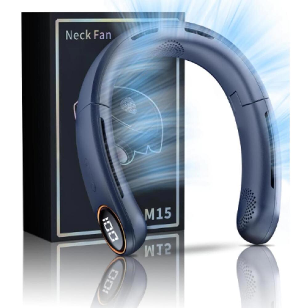 Portable Neck Fan with 5200mAh Battery - Hands-Free Personal Cooler
